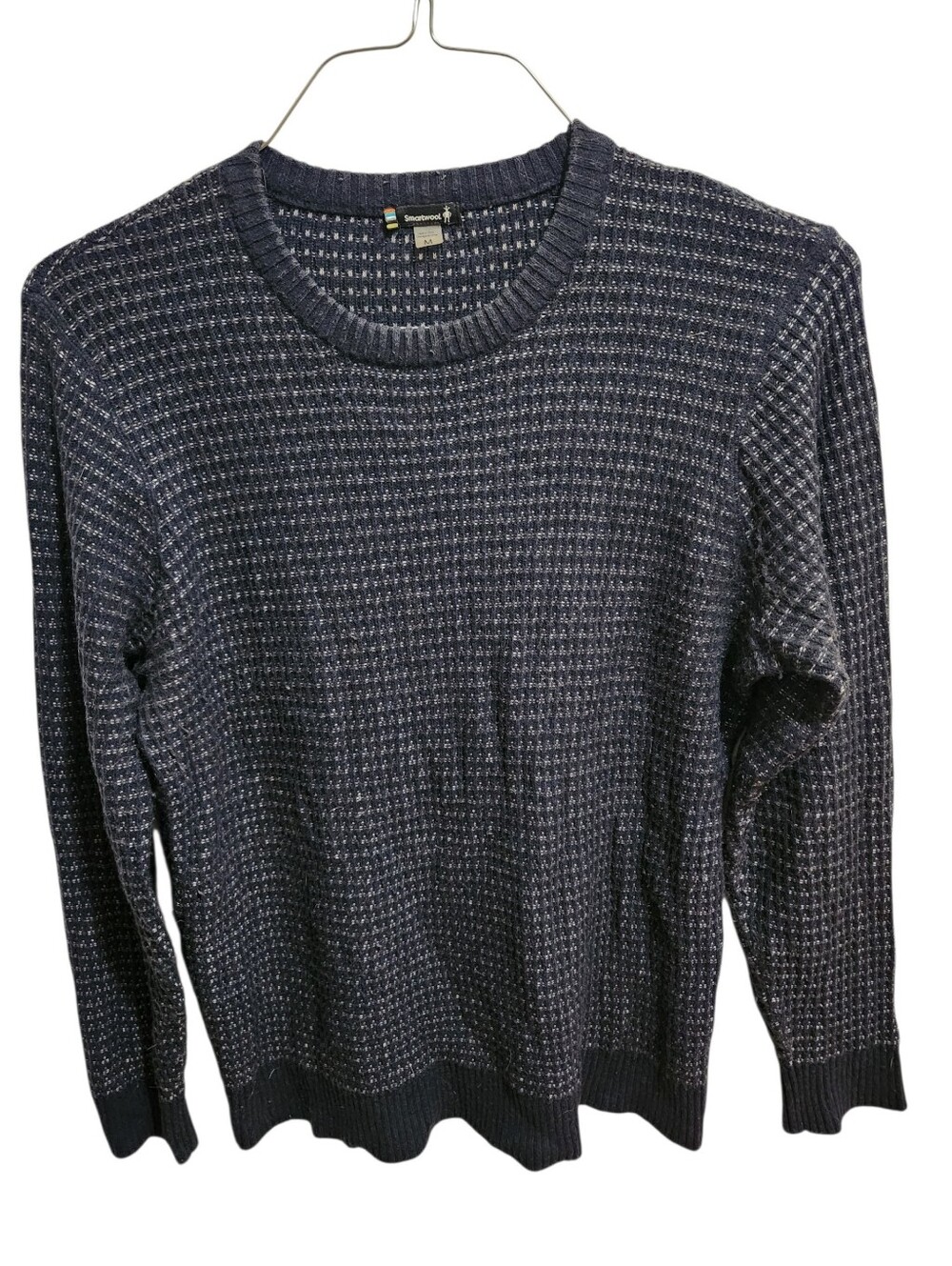 Mens Smartwool Ripple Ridge Tick Stitch Crew Mens Sweater Size Med